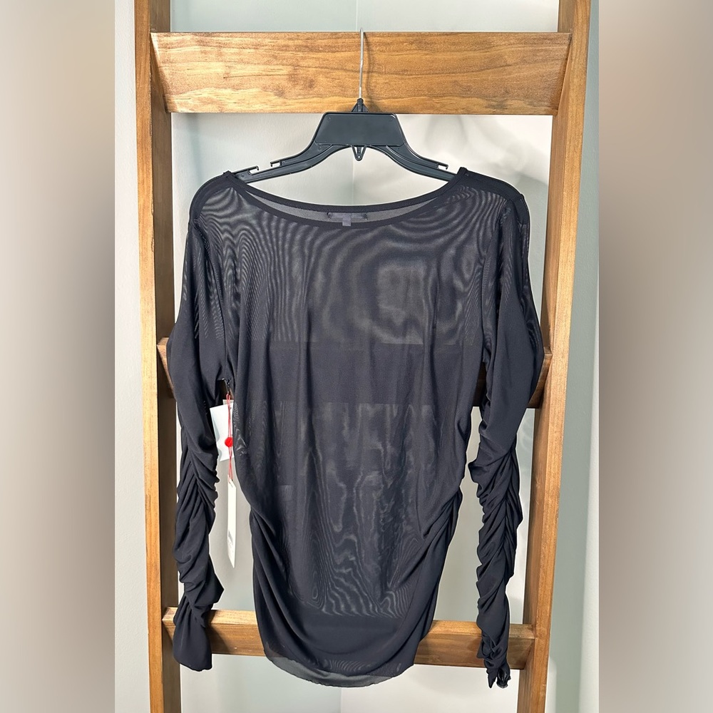 Black Ruffled Women’s Blouse - Picture 5 of 5